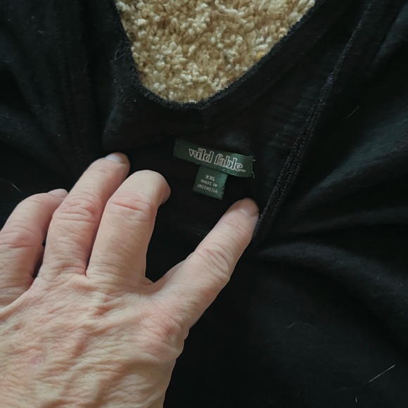 Wild Fable Black Ruffled Shirt xxl - Picture 2 of 2